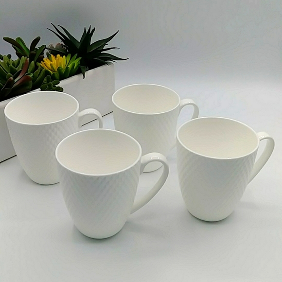 Mikasa Other - 4 Mikasa Huntington Bone China Mugs